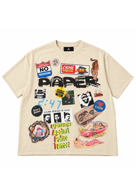 T-shirt con stampa PAPER MONEY | DISORDEROFF WHITE